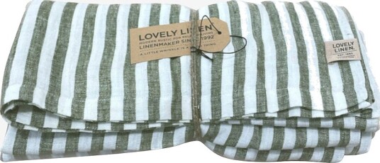 Lovely Linen Duk Misty i vasket lin Grønn Lovely Linen Duk Misty i vasket lin Grønn