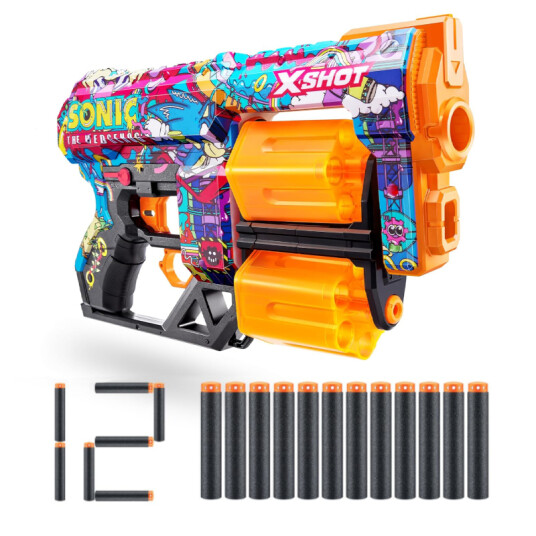 Xshot Skins Dread Sonic Launcher 12 Robotnik Smiginis