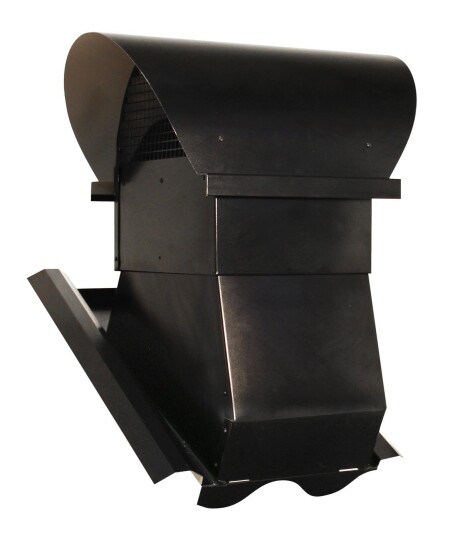 ABC Vent ABC VHS Deksel 125 160 mm justerbar Svart Ventilasjon