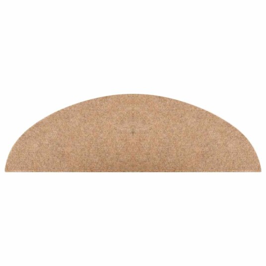 vidaXL Selvklebende trappematter 10 stk beige 56x20 cm