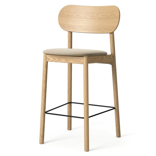 Decotique Elephant Barstol Naturlig / Beige Fløyel Barstoler Eik 13002689+13002693