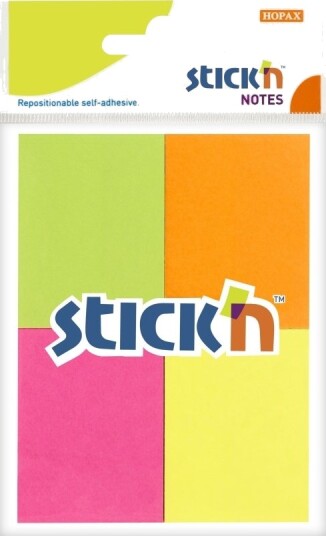 Notes Bnt Stick´N Neon Assorteret 38 X50mm 12 Stk.
