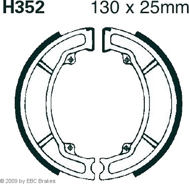 EBC Brakes H352 Bremsesko sett