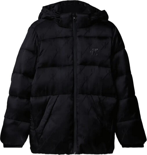 Calvin Klein Ck Aop Puffer Jacket - PVH BLACK - 128