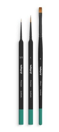 Brush Starter Set Synthetic Hair 3Pcs Ass.