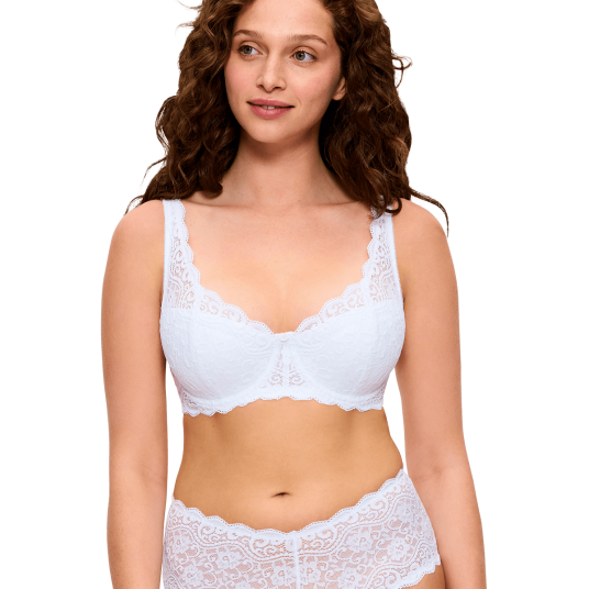 Triumph BH Amourette Wired Bra With Lace Hvit A 75 Dame