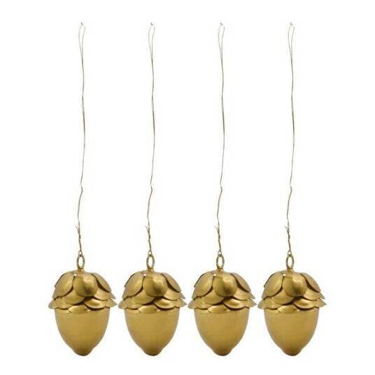 House Doctor Acorn julepynt 4 stk gull House Doctor Acorn julepynt 4 stk gull