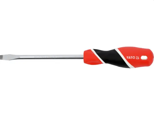 Yato 8x150mm Flat Skrutrekker i Verktøystål med Herdet Bearbeiding Yato 8x150mm Flat Skrutrekker i Verktøystål med Herdet Bearbeiding