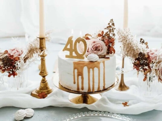 Glitrende 40 Års Bursdagslys