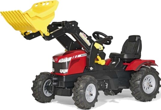 Rolly Toys rollyFarmtrac: Massey Ferguson 8650 tråtraktor med frontlaster luftgummihjul Rolly Toys rollyFarmtrac: Massey Ferguson 8650 tråtraktor med frontlaster luftgummihjul