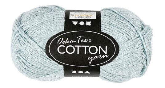 Creativ Company Cotton yarn Soft Blue 50gr 170m