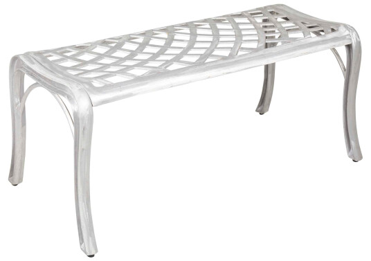 Brafab Arras benk Børstet alu 101 x 54 cm Grå Brafab Arras benk Børstet alu 101 x 54 cm Grå