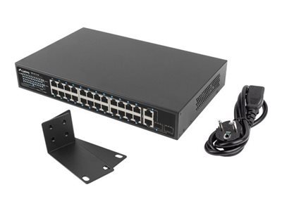 Lanberg - Switch - Ikke-Styrt - 24 X 10Base-T + 2 X Kombo Gigabit Sfp/Rj-45 (Opplink) - Rackmonterbar - Poe+ (250 W) Lanberg - Switch - Ikke-Styrt - 24 X 10Base-T + 2 X Kombo Gigabit Sfp/Rj-45 (Opplink) - Rackmonterbar - Poe+ (250 W)