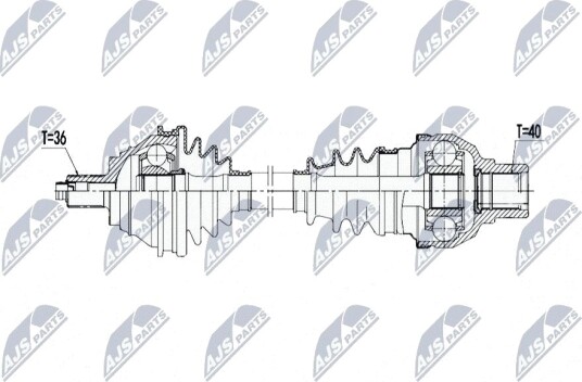 Nty Drivaksel NTY NPW VW 228