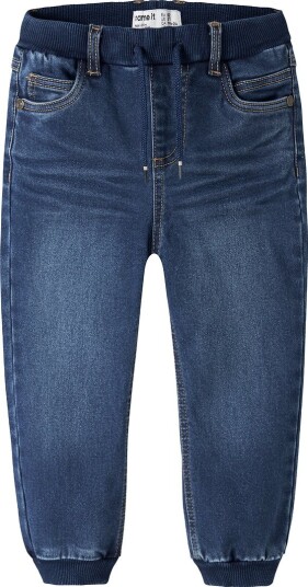 Name It Jeans NmmLegs Baggy Dark Blue Denim Name It 5 år (110) Jeans Blå Marineblå Svart