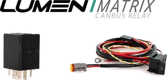 Lumen Matrix Styrestrømgiver V4 m. 1x DTP kontakt. CANbus styrestrømsignal. Fjernlys og ryggelys. Enkel installasjon.