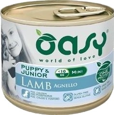Oasy One Protein Puppy Mini Våtfôr Til Små Valper Lam 200 G