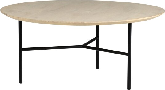 Mavis - Tribeca 80 Cm Svart Vitsåpad Ek Sofabord Martina Elgemark Metall/tre