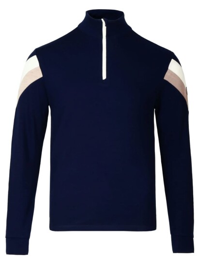 WoolLand Suleskar Half Zip Ulltrøye Blue ink L WoolLand Suleskar Half Zip Ulltrøye Blue ink L