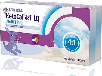 KetoCal 4:1 LQ spesialernæring flytende nøytral 32x200 ml KetoCal 4:1 LQ spesialernæring flytende nøytral 32x200 ml