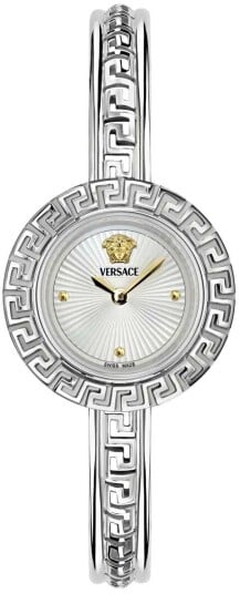 Versace Dameklokke VE8C00324 La Greca Sølvfarget/Stål Ø28 mm