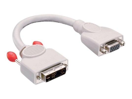 LINDY VGA-adapter - DVI-A (hann) til HD-15 (VGA) (hunn) - 20 cm