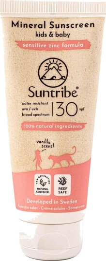 Suntribe Baby & Kids Natural Mineral Solkrem SPF 30 100 ml