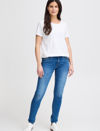Fransa Frzashoulder Tee 1 - White - L