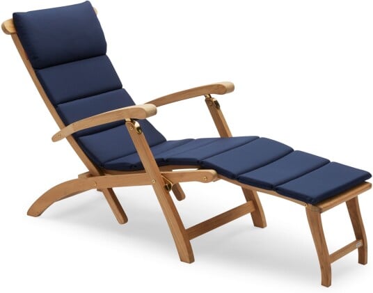 Fritz Hansen - Deck Chair Cushion Outdoor Textile/marine - Utendørs Puter Og Dyner - Skagerak Design Team - Blå Fritz Hansen - Deck Chair Cushion Outdoor Textile/marine - Utendørs Puter Og Dyner - Skagerak Design Team - Blå