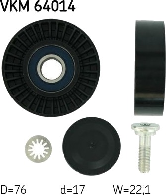 Løpehjul vifterem SKF VKM 64014