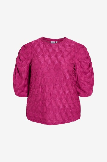 Evoked Vila - Topp viElvisa O-neck 2/4 Top - Lilla