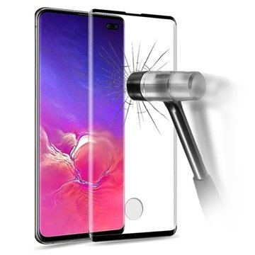 Prio 3D Samsung Galaxy S10+ Beskyttelsesglass Svart