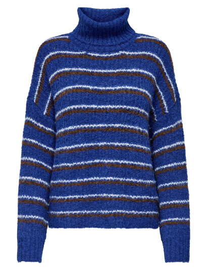 ONLY Onlmisty Life Ls Rollneck Knt - Blue - S ONLY Onlmisty Life Ls Rollneck Knt - Blue - S