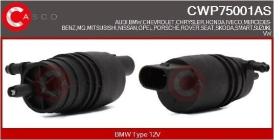 Spylepumpe CASCO CWP75001AS Spylepumpe CASCO CWP75001AS