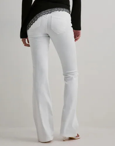 Only Hvit Onlblush Mid Flared Dnm REA0730 Noo