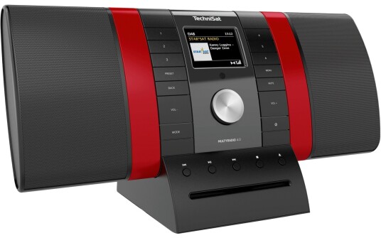 TechniSat MultyRadio 4.0 Digitalradio med CD-spiller - DAB+, FM Sort/Rød