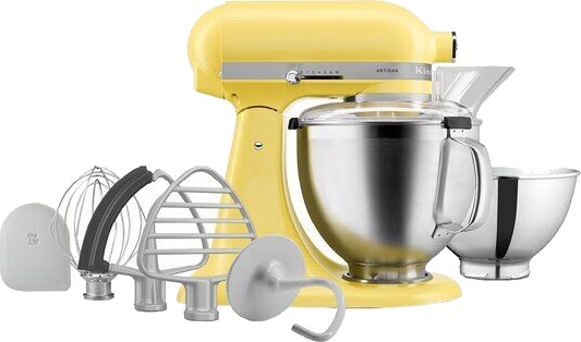 KitchenAid Artisan 4,7L Kjøkkenmaskin i Gul 5KSM195PSEBT KitchenAid Artisan 4,7L Kjøkkenmaskin i Gul 5KSM195PSEBT