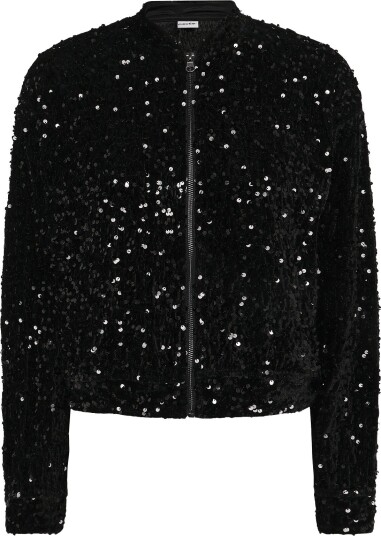 Pieces Pckam Ls Bomber Jrs Bc BLACK XL
