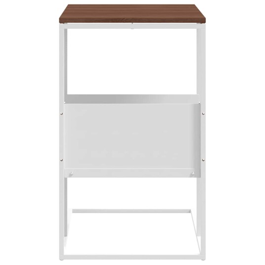 vidaXL Sidebord hvit 55x36x59,5 cm konstruert tre