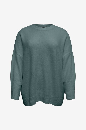 Vero Moda Curve Pullover vmcBoom LS O neck GA Grønn