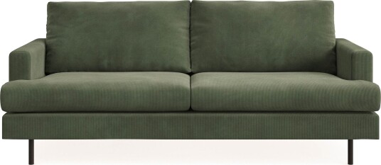 Menard Compact 3 seters Manchestersofa Grønn