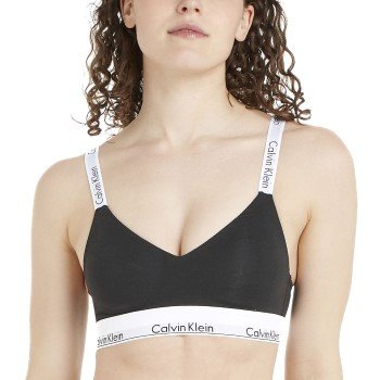 Calvin Klein BH Modern Cotton Light Lined Bralette Svart Medium Dame