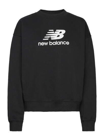 New Balance Sport Essentials French Terry Logo Crew Black M New Balance Sport Essentials French Terry Logo Crew Black M