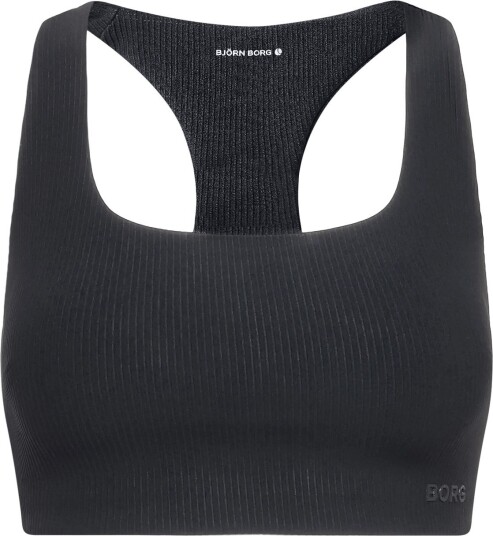 Björn Borg Studio Ribbed Racerback Bra   BLACK BEAUTY   XL
