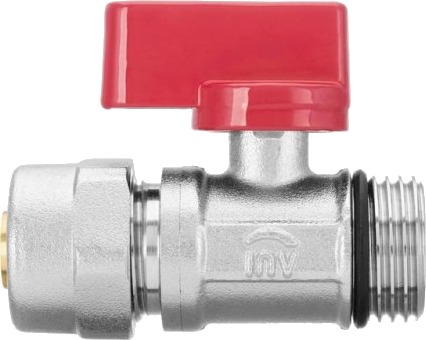 Invena Mini Kuleventil Med Drossel Og Pex Tilkobling Gz½" X 16 Mm X 2 Mm Zk 57 C15