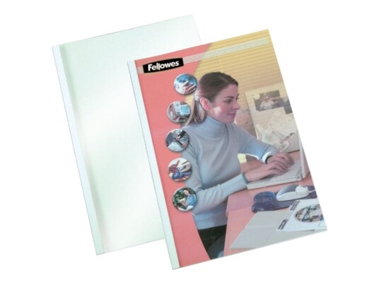 Fellowes 8 Mm A4 210 X 297 Mm 80 Ark 150 Mikroner Hvit 200 G/M² 100 Stk Termobindeperm Fellowes 8 Mm A4 210 X 297 Mm 80 Ark 150 Mikroner Hvit 200 G/M² 100 Stk Termobindeperm