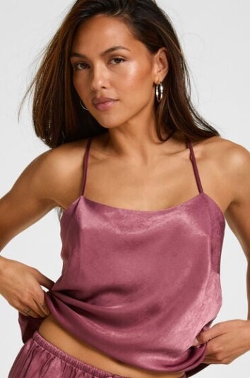 Hunkemöller Cami topp Satin Ayla Lilla