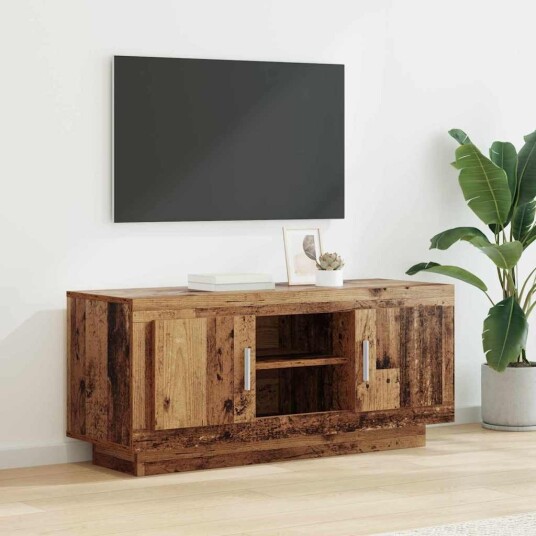 TV skap Gamle tre 102 x 35 x 45 cm Konstruert tre