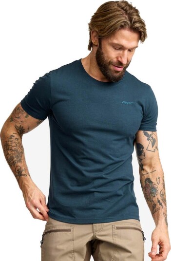 RevolutionRace Herre > Overdeler > T skjorter Easy T shirt Slim Fit Herre Moonlit Ocean Størrelse:S