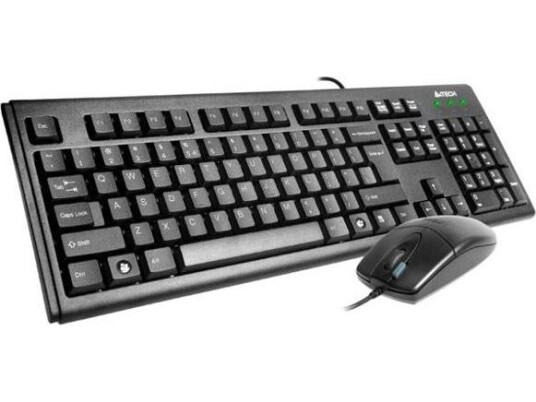 A4tech Km-72620D - Tastatur- Og Mussett - Usb - Usa - Svart